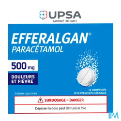 EFFERALGAN 500MG CPR EFF SEC 16
