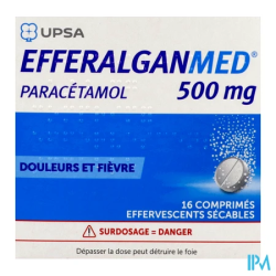 EFFERALGAN 500MG CPR EFF SEC 16