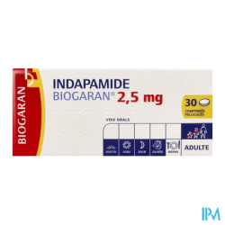 INDAPAMIDE 2,5MG BIOGARAN CPR 30