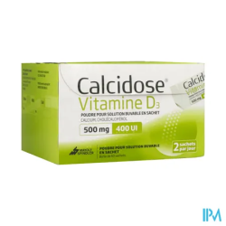 CALCIDOSE VIT D 500MG/400UI SAC 60