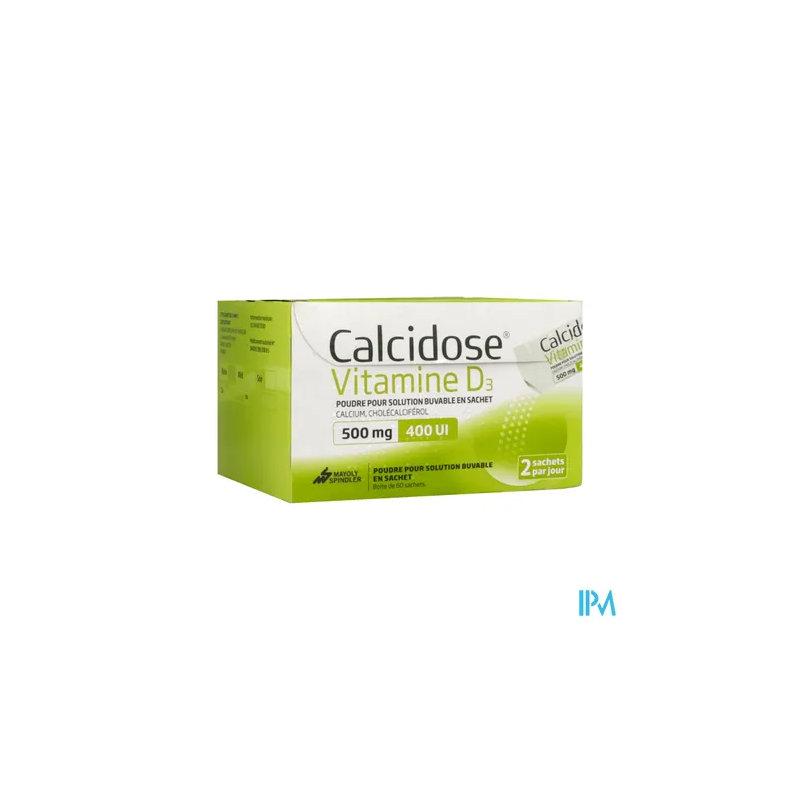 CALCIDOSE VIT D 500MG/400UI SAC 60