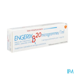 ENGERIX B 20MCG/1ML SER 1