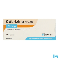 CETIRIZINE VIATRIS 10MG CPR SEC 15
