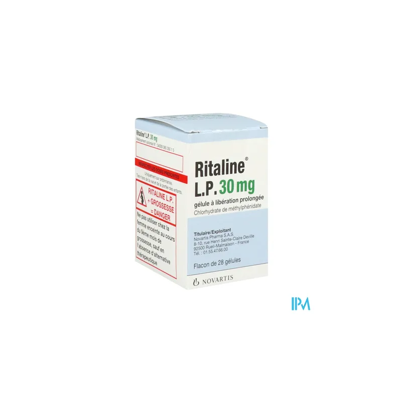 RITALINE LP 30MG GELULE 28