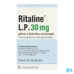 RITALINE LP 30MG GELULE 28