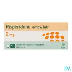 RISPERIDONE 2MG ARW CPR SEC 60
