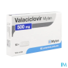 VALACICLOVIR 500MG VIATRIS CPR 10