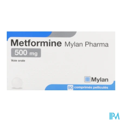 METFORMINE 500MG VTS CPR 90
