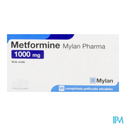 METFORMINE 1 000MG VTS CPR SEC90