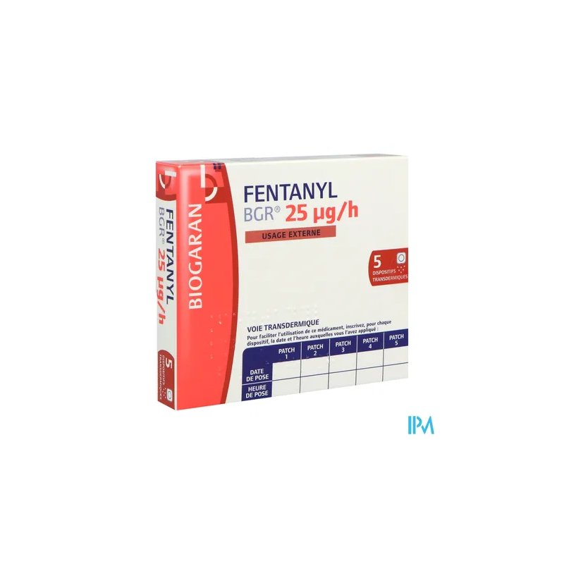 FENTANYL 25MCG/H BGR D/TRANS 5