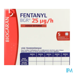 FENTANYL 25MCG/H BGR D/TRANS 5
