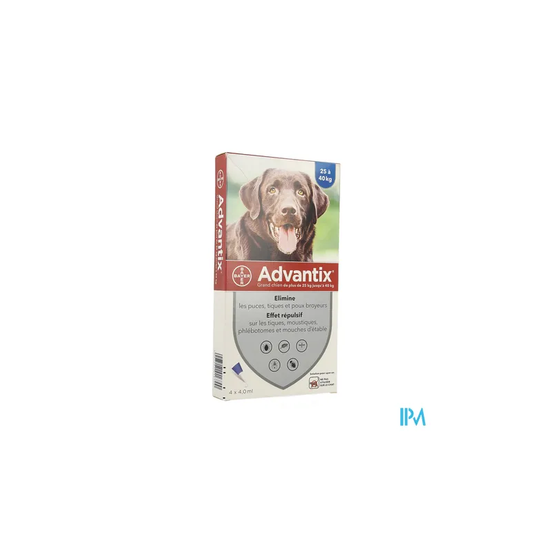 ADVANTIX GR/CHIEN PIPET 4ML 4