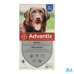 ADVANTIX GR/CHIEN PIPET 4ML 4