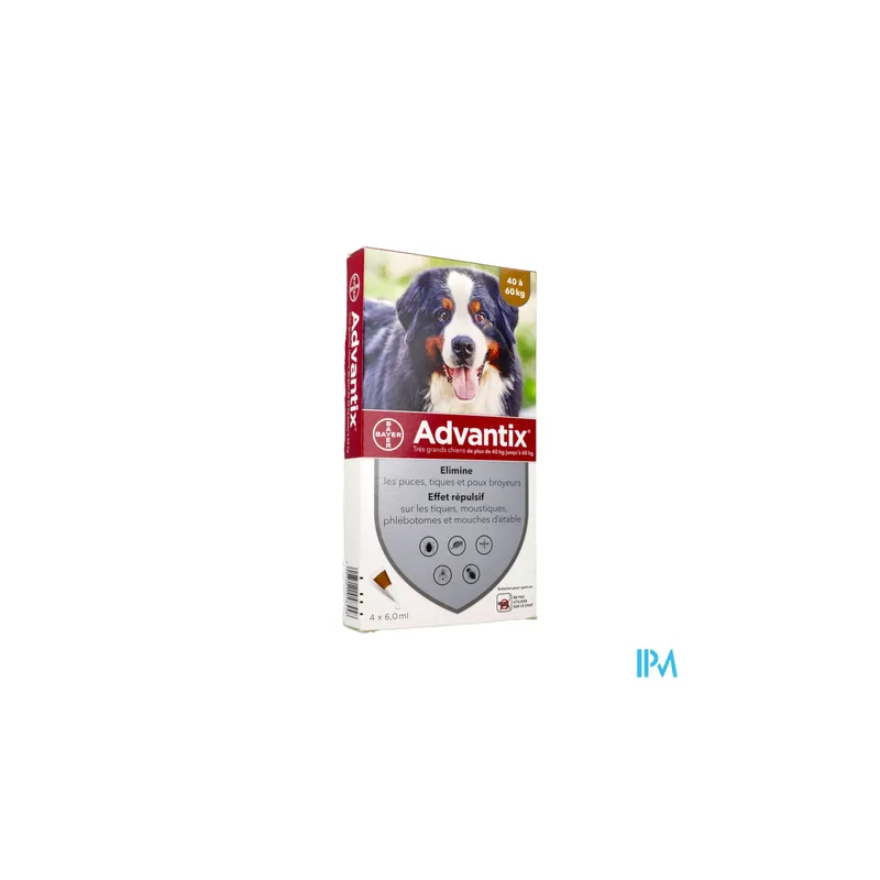 ADVANTIX TGR/CHIEN PIPET 6ML 4
