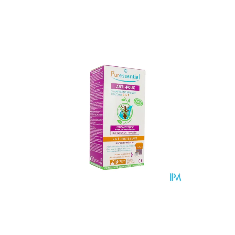 PURESSENTIEL SH MASQ A/POUX 150ML