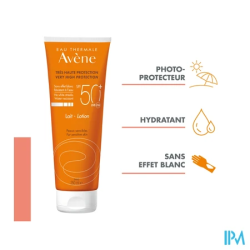 Avene sol spf50 lait 250ml - La Grande Pharmacie
