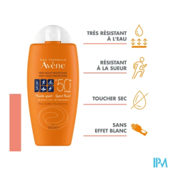 Avene sol spf50 sport flu 100ml - La Grande Pharmacie