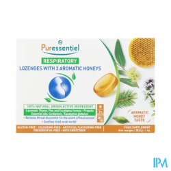 PURESSENTIEL RESP PASTIL 3 MIEL 18
