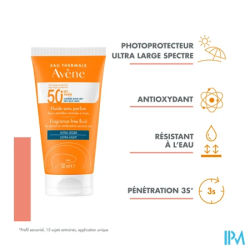 Avene sol spf50 fluid s parf 50ml - La Grande Pharmacie