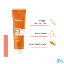 Avene sol spf50 lait 100ml - La Grande Pharmacie