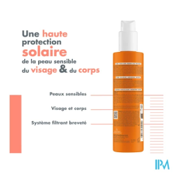 Avene sol spf30 spr 200ml - La Grande Pharmacie
