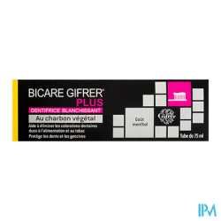 BICARE PLUS DENT CHARBON VEG 75ML
