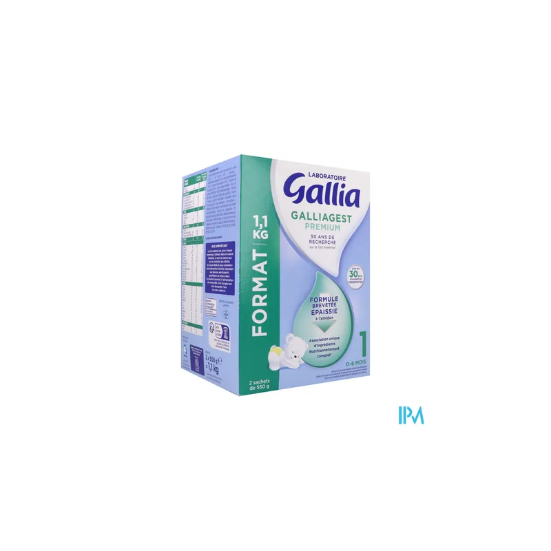 Galliagest premium 1 lait pdr1 1kg - La Grande Pharmacie