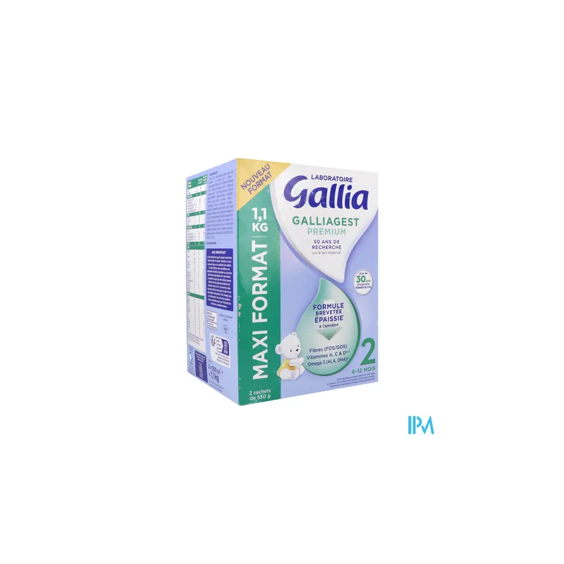 Galliagest premium 2 lait pdr1 1kg - La Grande Pharmacie