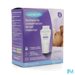 LANSINOH SACH/CONSERV LAIT/MATER50