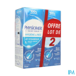 Physiomer sol jet dynamiq 135ml x2 - La Grande Pharmacie