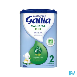 Gallia calisma 2 lait pdr bio 800g - La Grande Pharmacie