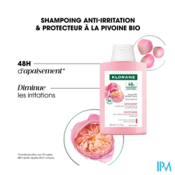 Klorane sh pivoine bio 200ml - La Grande Pharmacie
