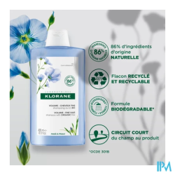 Klorane sh lin bio 400ml - La Grande Pharmacie