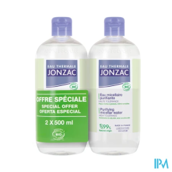 Jonzac pure eau micel pur 500mlx2 - La Grande Pharmacie