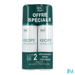 Keops deod fraich 48h vapo 100mlx2 - La Grande Pharmacie