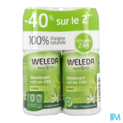 Weleda deod24h citrus rollon50mlx2 - La Grande Pharmacie
