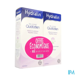 Hydralin quotidien gel lav 400mlx2 - La Grande Pharmacie