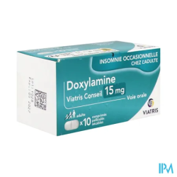 Doxylamine 15mg vts cons cpr sec10 - La Grande Pharmacie