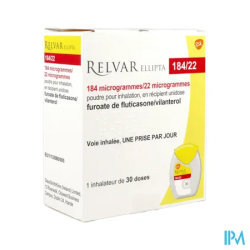 RELVAR ELLIPTA 184/22MCG PD INH 30