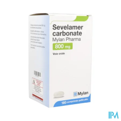 SEVELAMER 800MG VIATRIS CPR 180