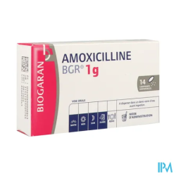 AMOXICILLINE 1G BGR CPR DISP 14