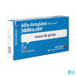 ALFA-AMYLASE 3000U BGR CON CPR 18