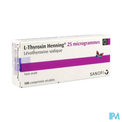 L-THYROXIN 25MCG HENN CPR SEC 100