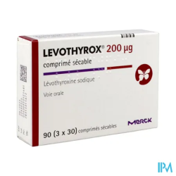 LEVOTHYROX 200MCG CPR SECABLE 90