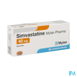 SIMVASTATINE 40MG VIATRIS CPR 28