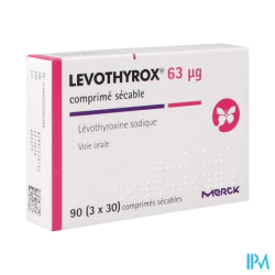 LEVOTHYROX 63MCG CPR SECABLE 90