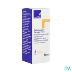FLUTICASONE 27,5MCG/D TEVA PULV120