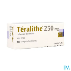 TERALITHE 250MG CPR SECABLE 100