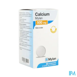 CALCIUM 500MG VIATRIS CPR SUCER 60