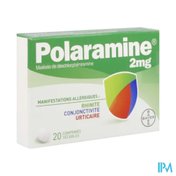 POLARAMINE 2MG CPR SECABLE 20